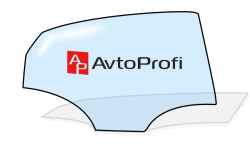 Стекло задней двери правое Audi A3, Ауди А3 (Хетчбек 5-дв.) (2003-2012), 2 отверстия